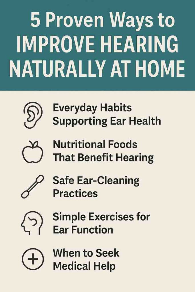 Improve hearing naturally